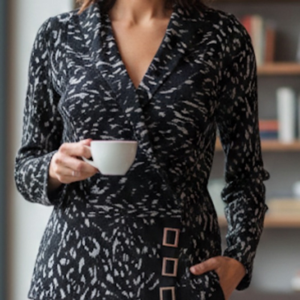 Frank Lyman Knit Buckled Top